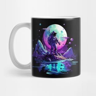 astronaut in planet Mug